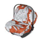 Winter Cover - Peonies Flower (White & Rust) - Gliz Design