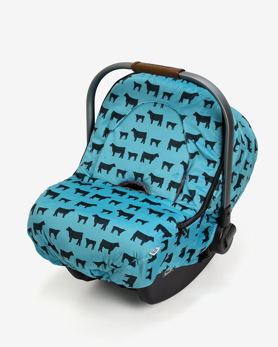 Winter Cover - Teal Cows - Gliz Design