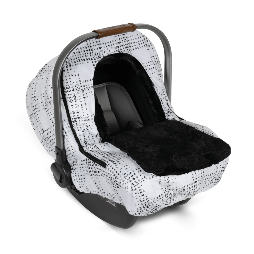 Winter Cover - White and Black Square Dots - Gliz Design