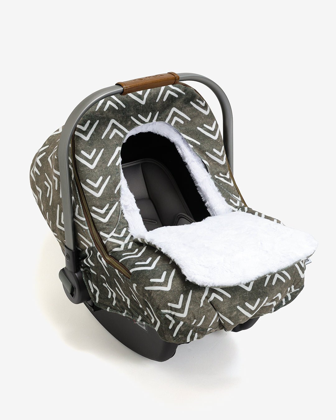 Winter GlizCover™ - Taupe Mudcloth Double Arrow - Gliz Design