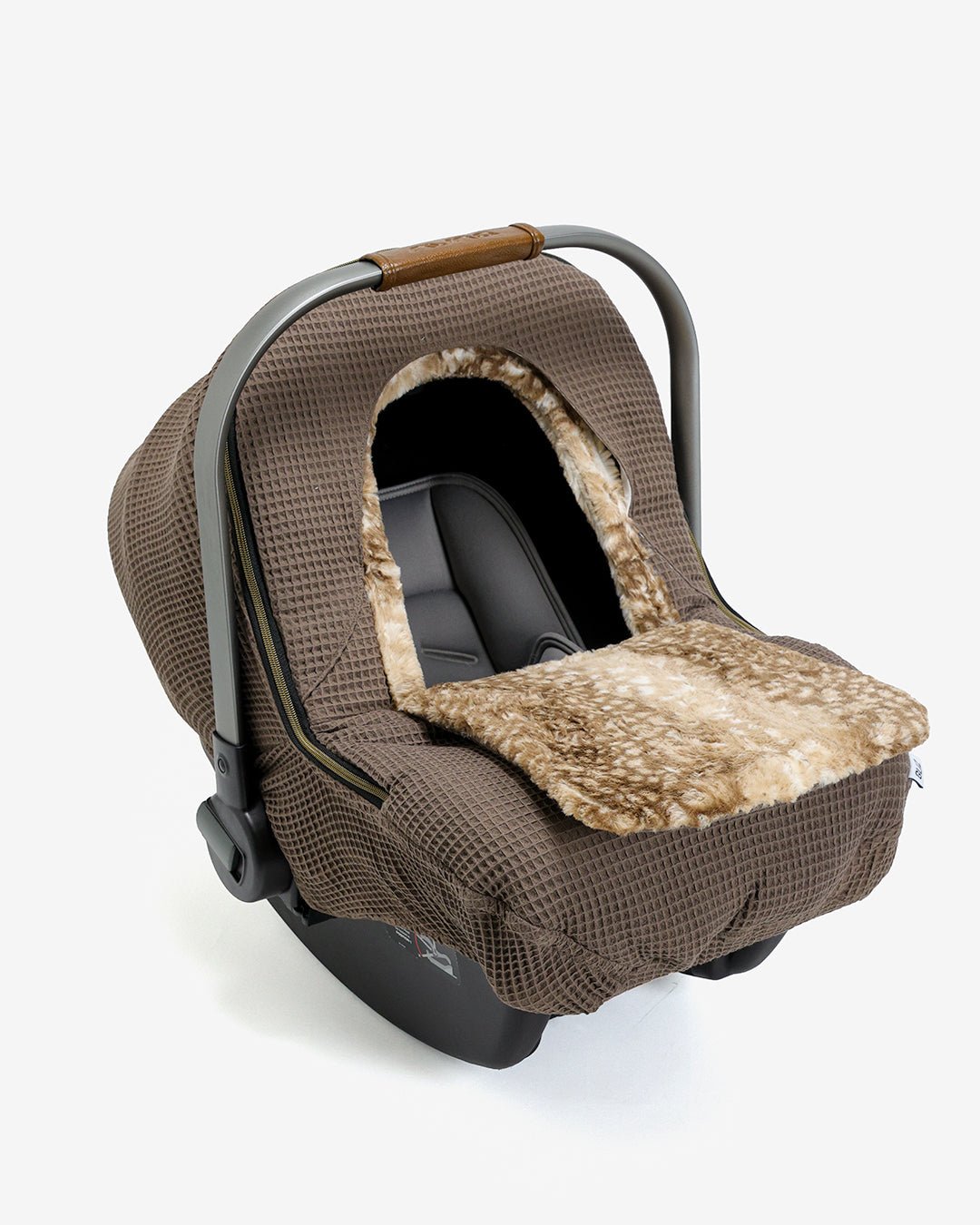 Winter Waffle Cover - Brick - Gliz Design