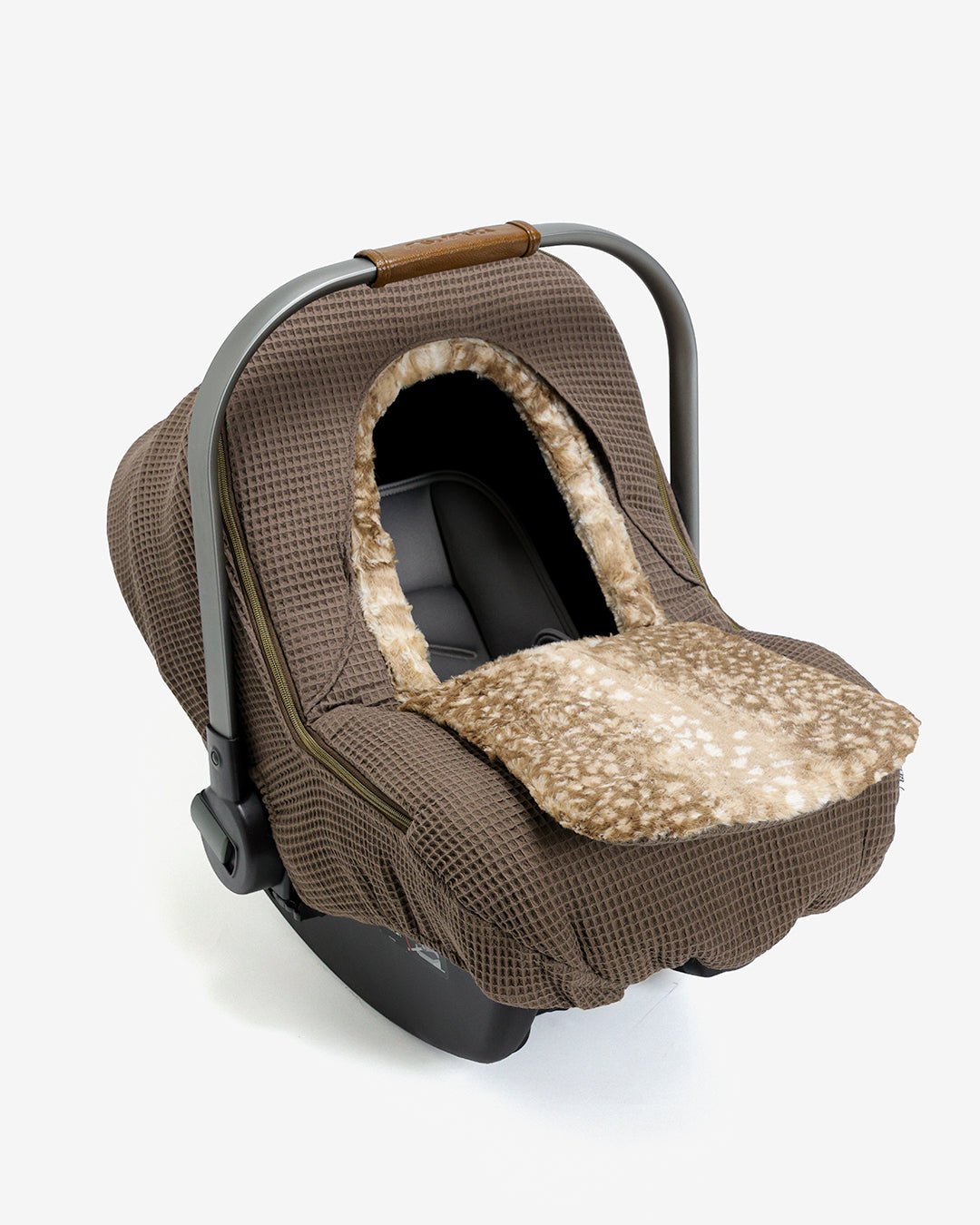 Winter Waffle Cover - Brick - Gliz Design