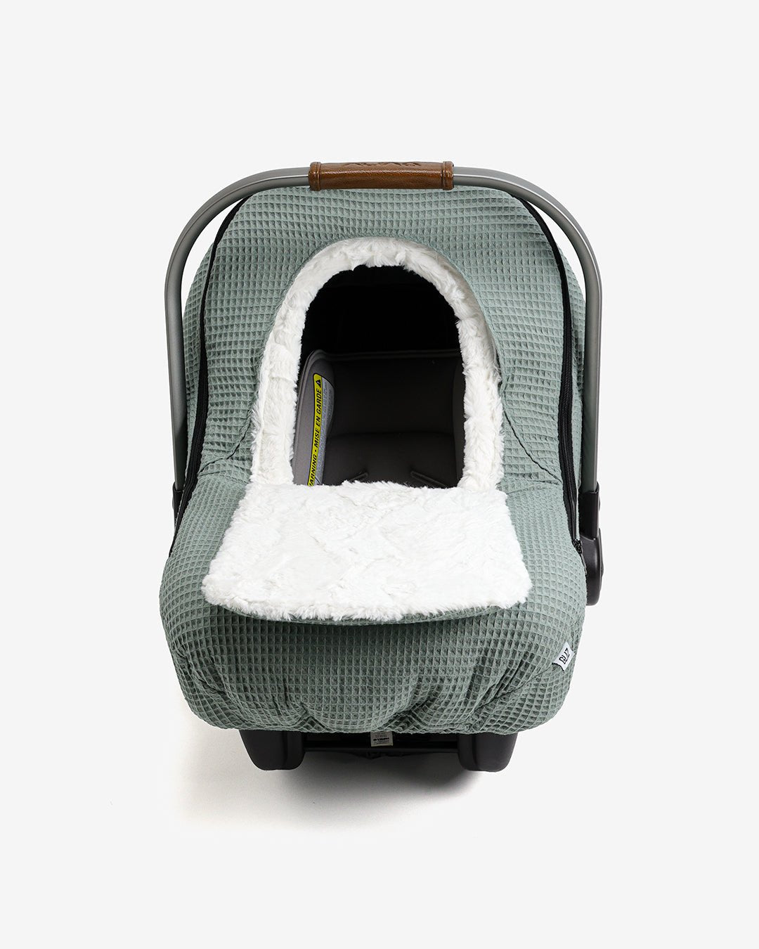Gliz Design | Baby Car Seat Winter Covers | Waffle - Sage