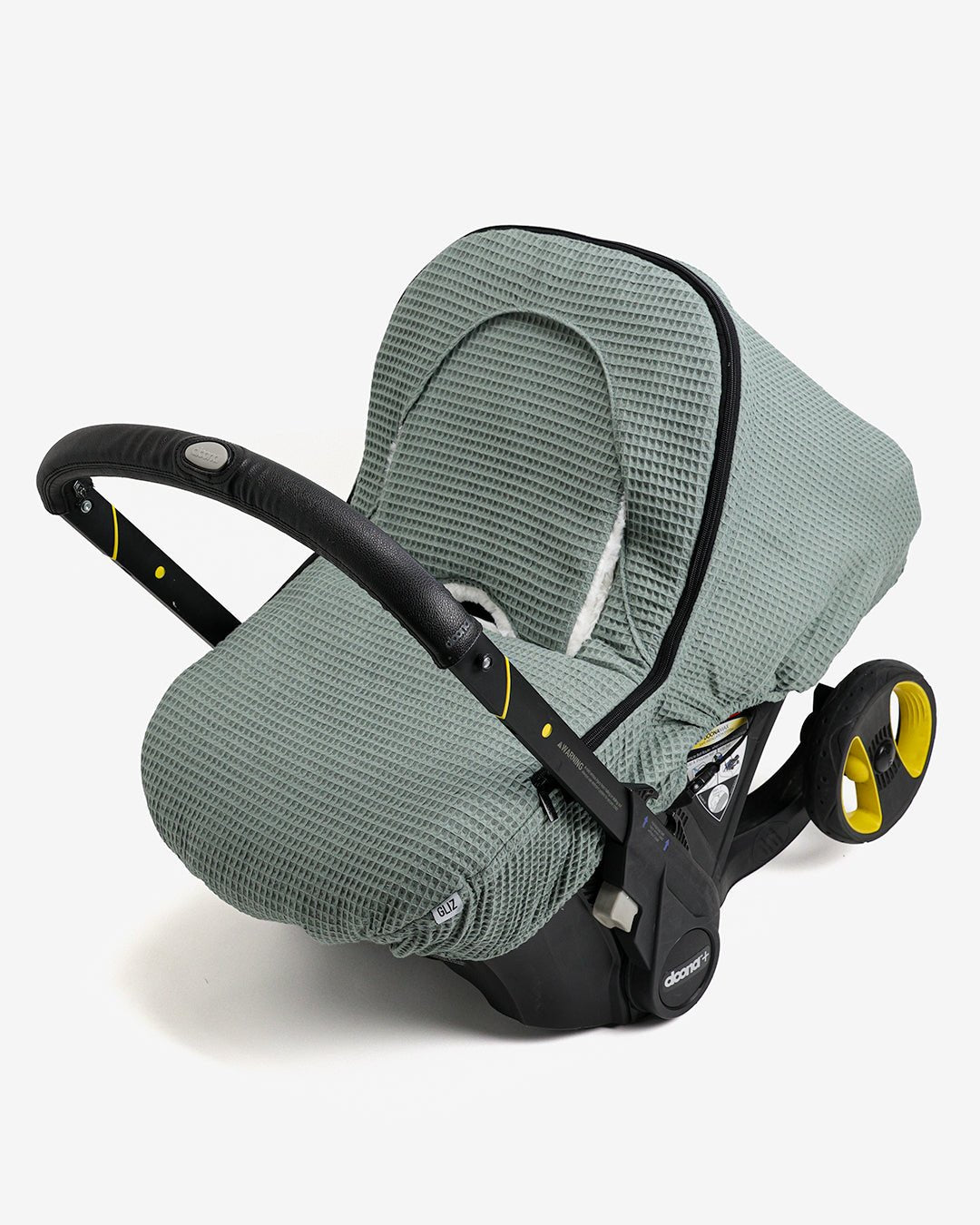 Gliz Design | Baby Car Seat Winter Covers | Waffle - Sage