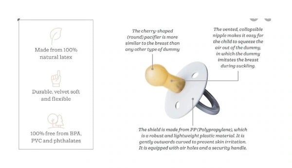BIBS® Original Latex Pacifier - 2PK - Gliz Design