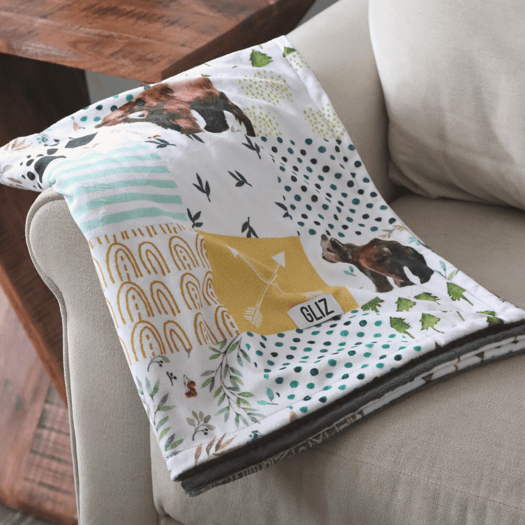 Blankets - Bear Patchwork - Gliz Design