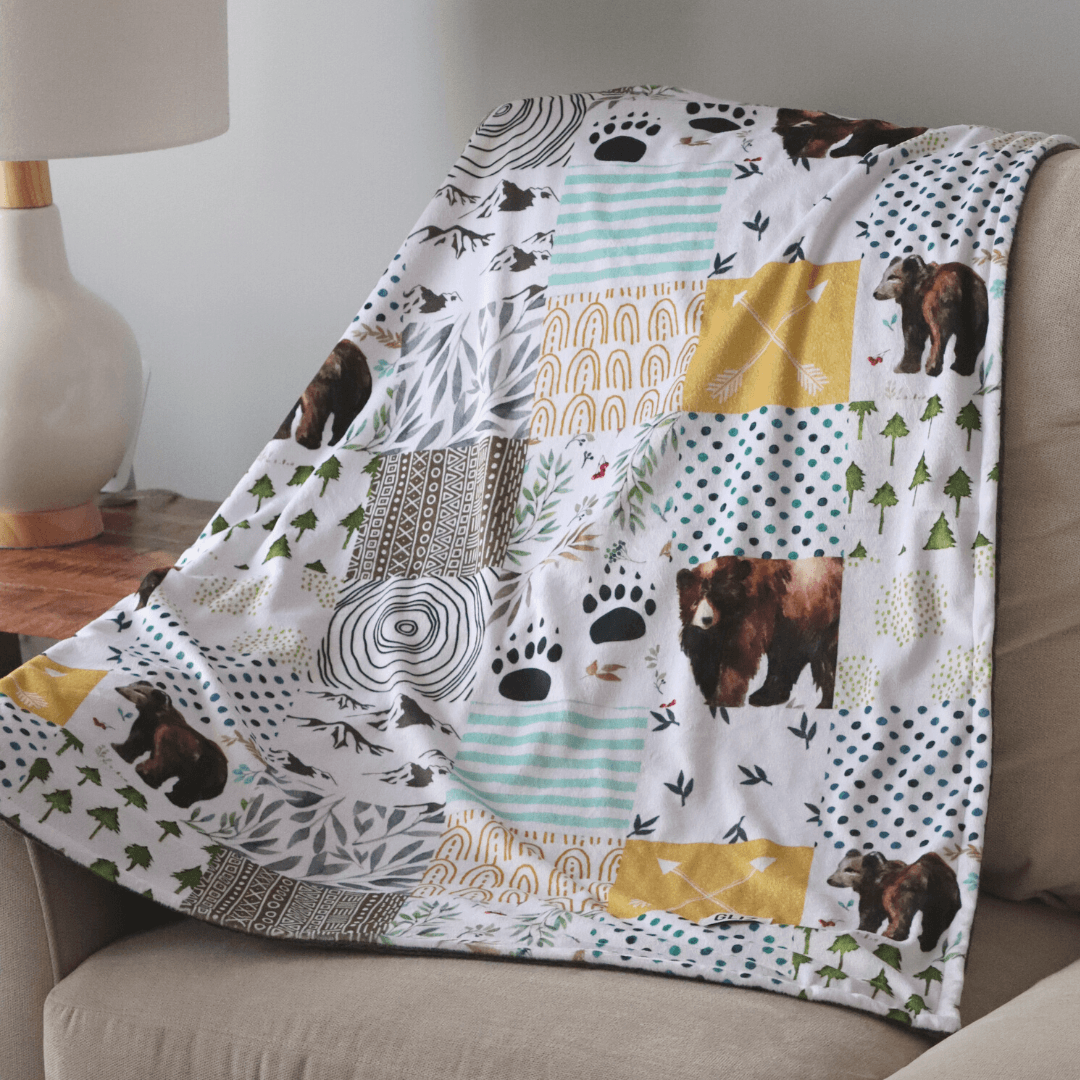 Blankets - Bear Patchwork - Gliz Design