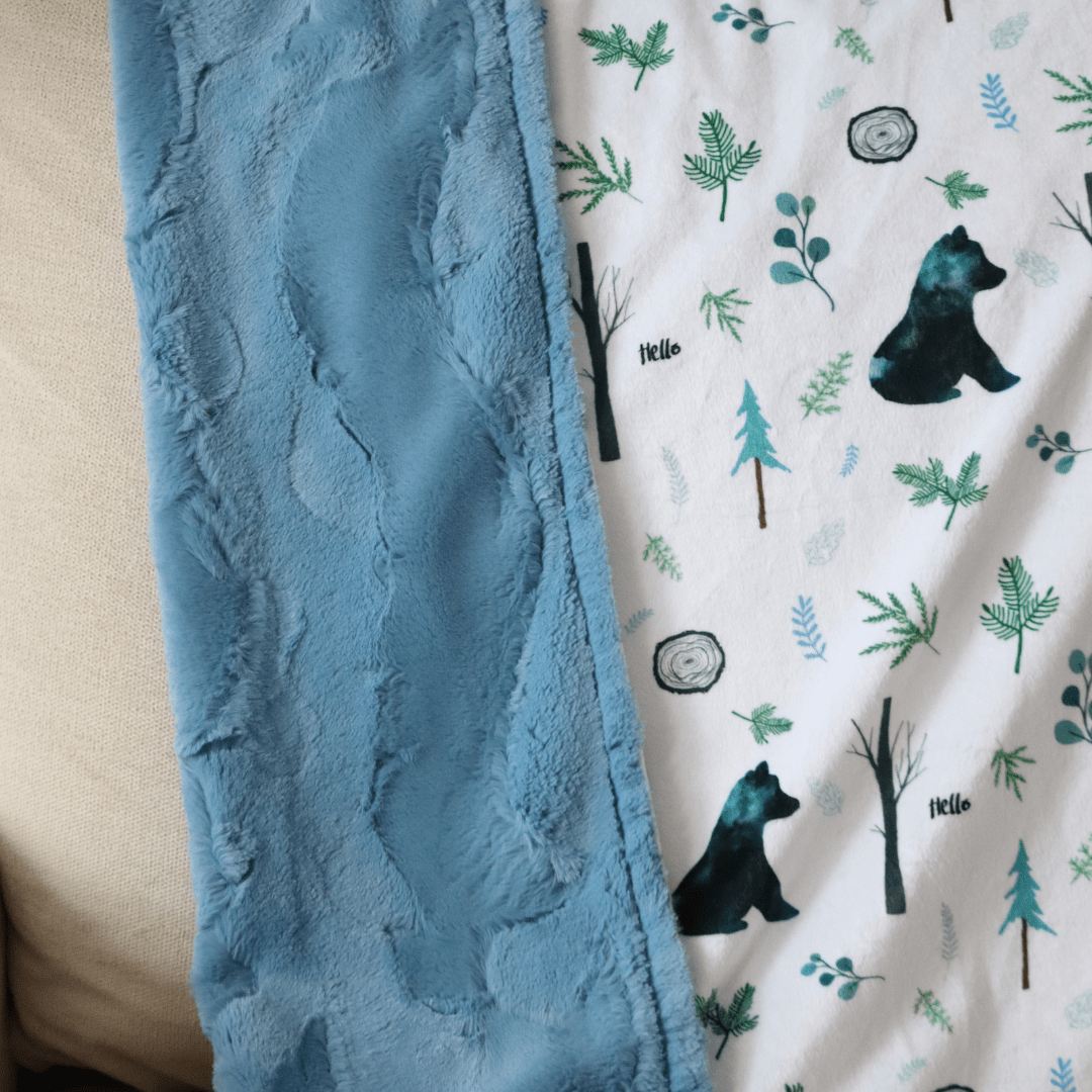 Blankets - Blue Bear - Gliz Design
