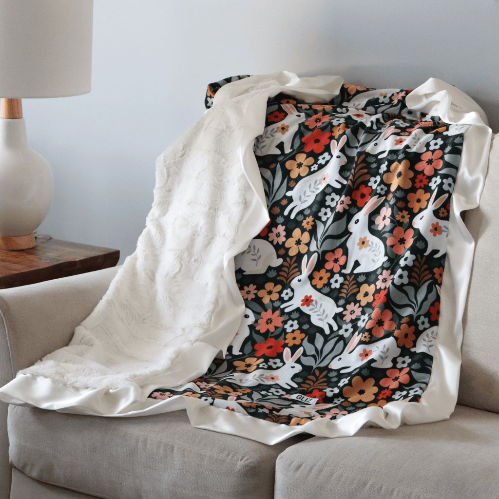 Blankets - Bunny Floral - Gliz Design