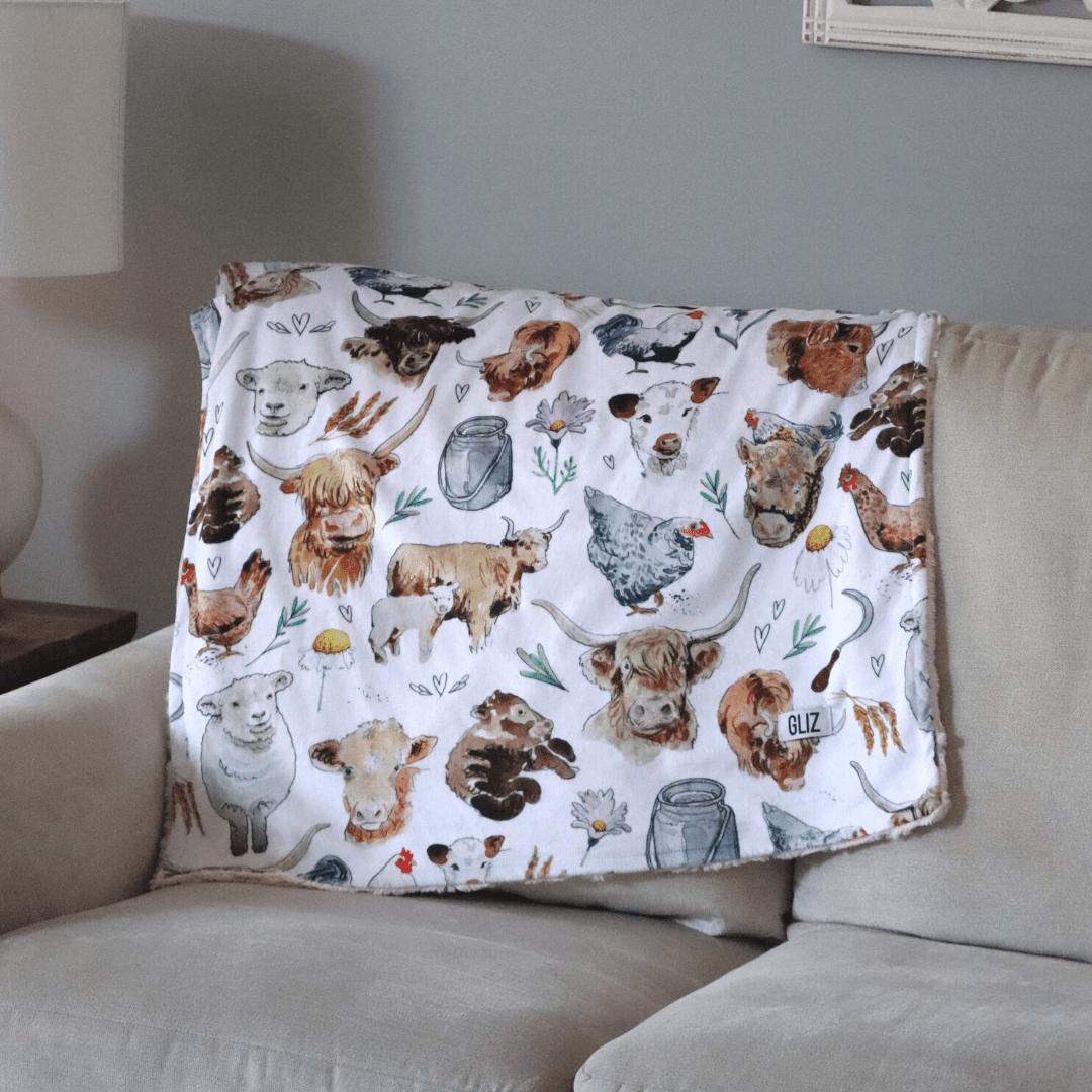 Blankets - Farm Animal - Gliz Design