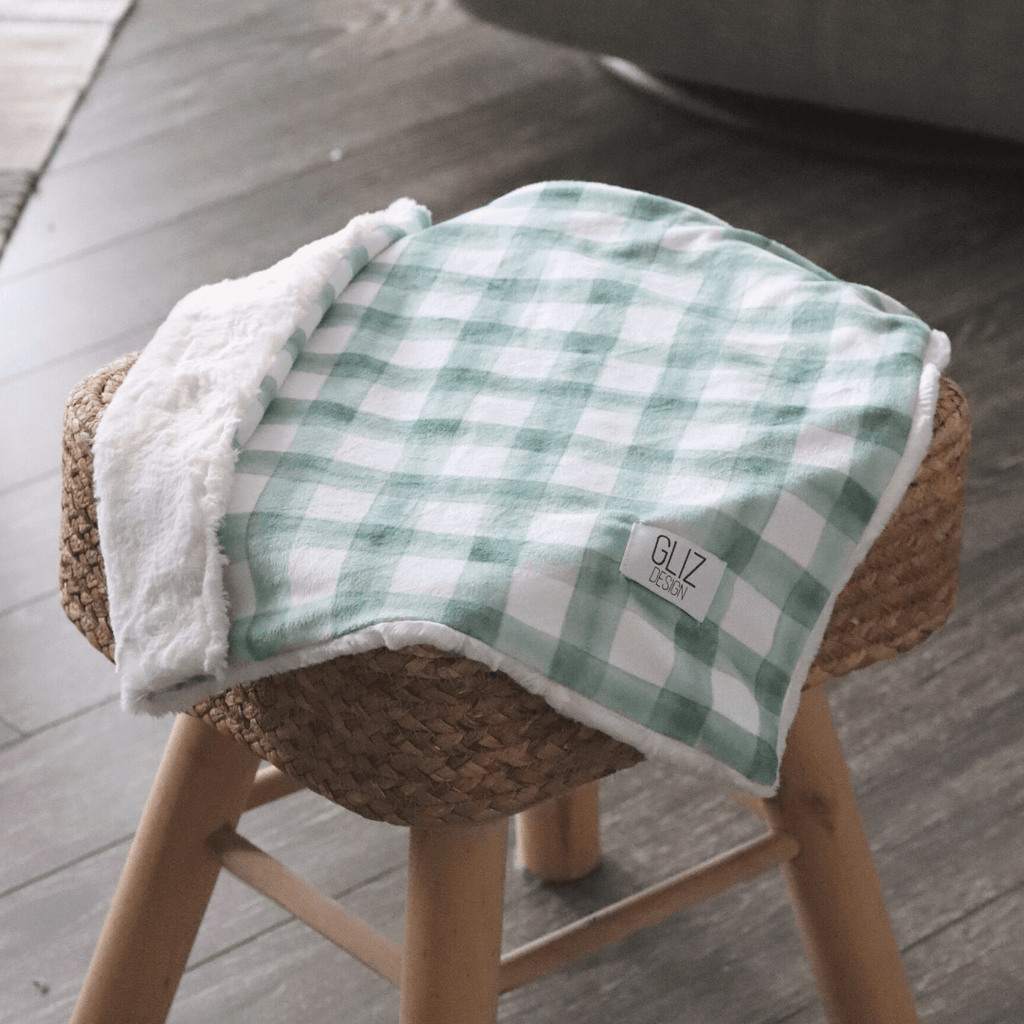 Blankets - Green Plaid - Gliz Design