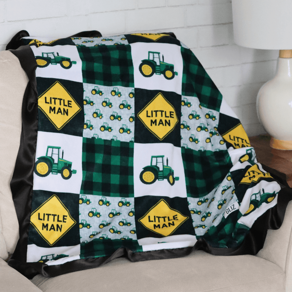 Blankets - Little Man Tractors - Gliz Design