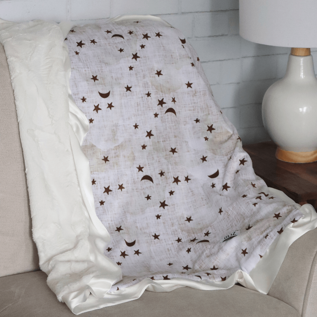 Blankets - Moon & Stars (Cream) - Gliz Design