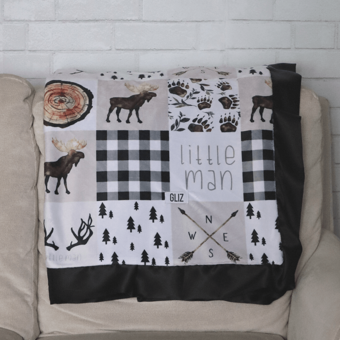 Blankets - Plaid Little Man - Gliz Design