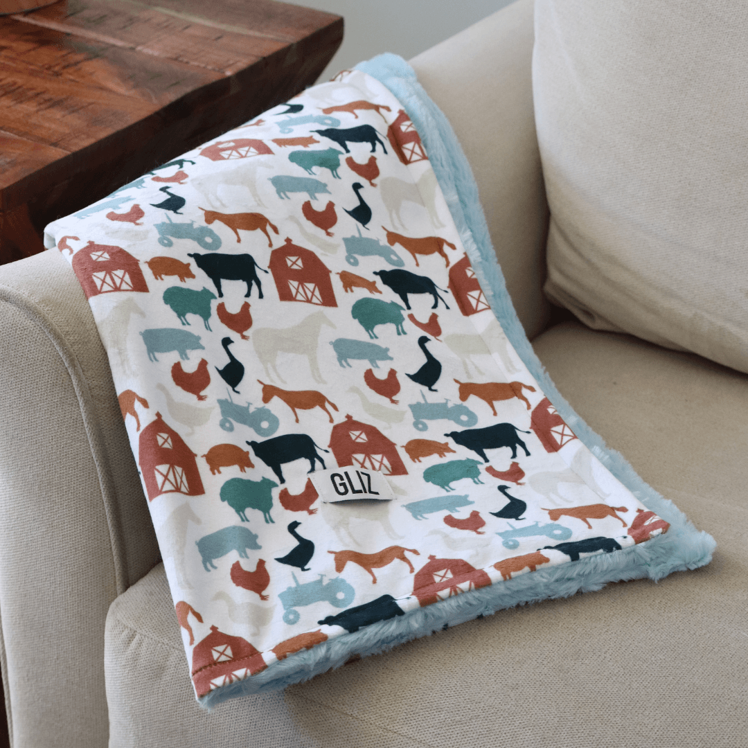 Blankets - Small Farm Animals - Gliz Design