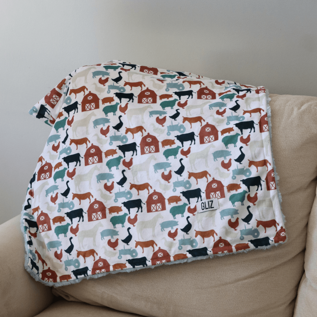 Blankets - Small Farm Animals - Gliz Design