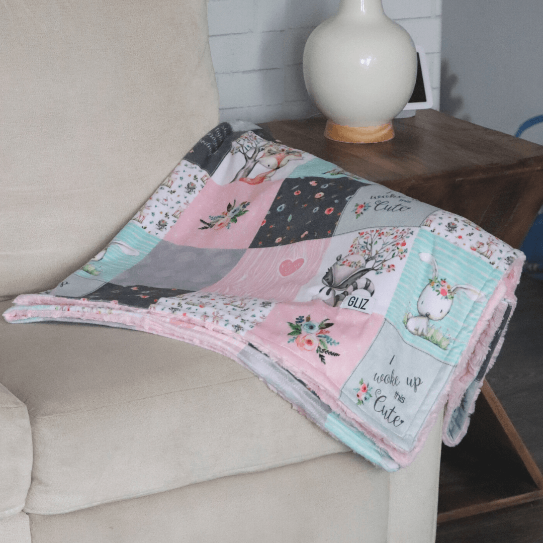 Blankets - Woke Up This Cute - Gliz Design