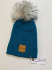 Knitted Toque,Beanie (Blue)