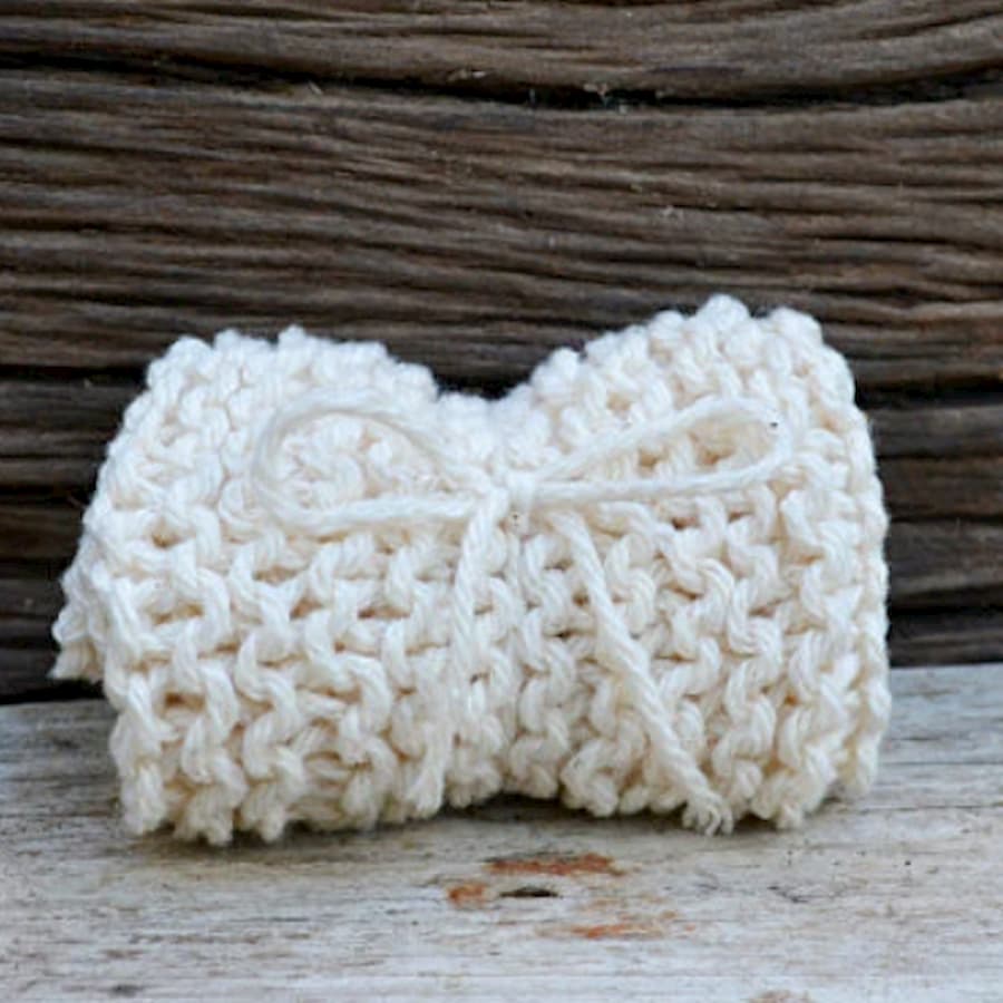 Hand-knit 100% Cotton Exfoliating Washcloth - Gliz Design
