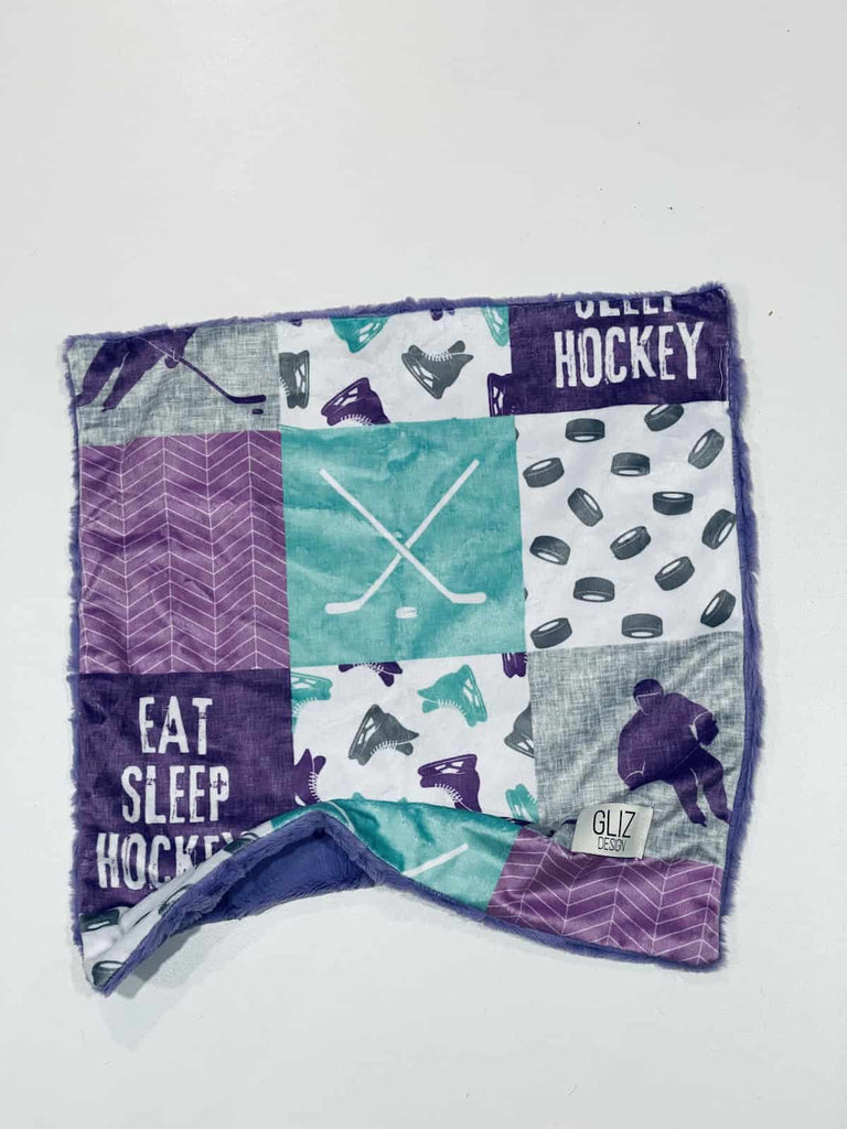 Snuggle Taggie - Eat Sleep Hockey - Gliz Design