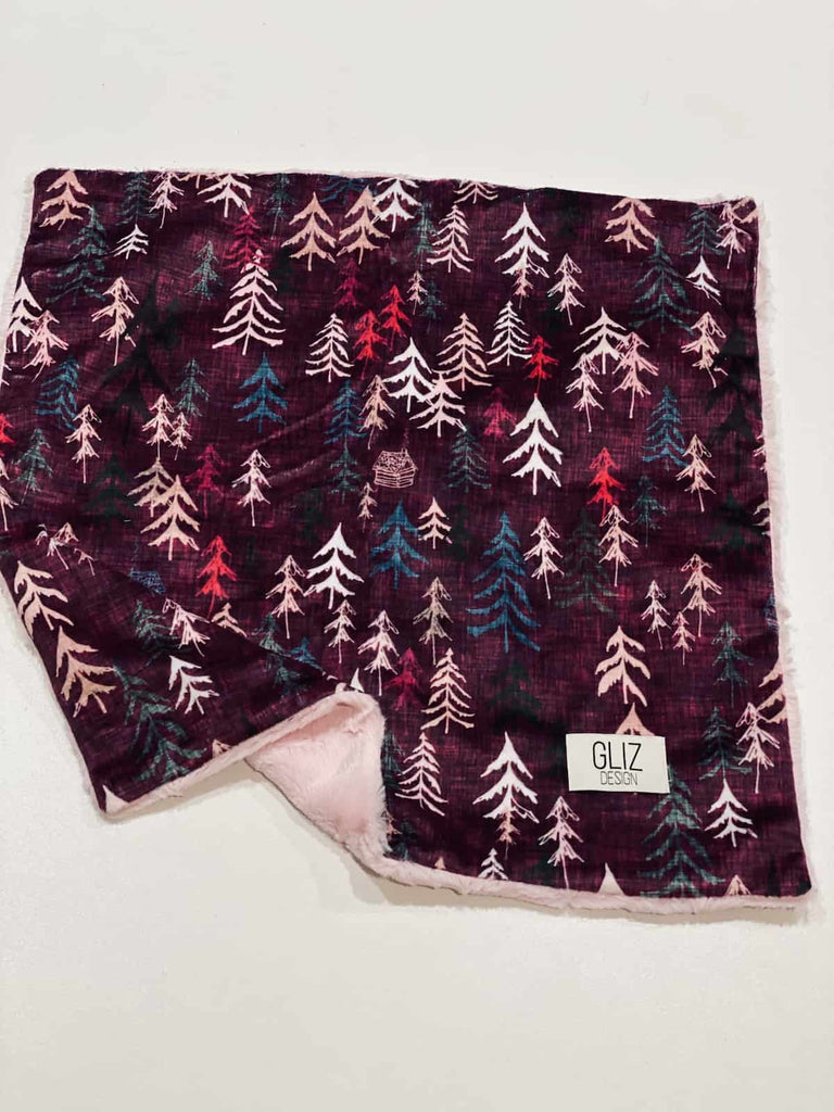 Snuggle Taggie - Plum Forest - Gliz Design