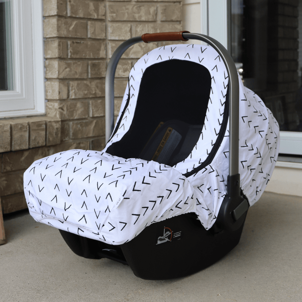 Summer - White & Black Arrow Stripe - Gliz Design