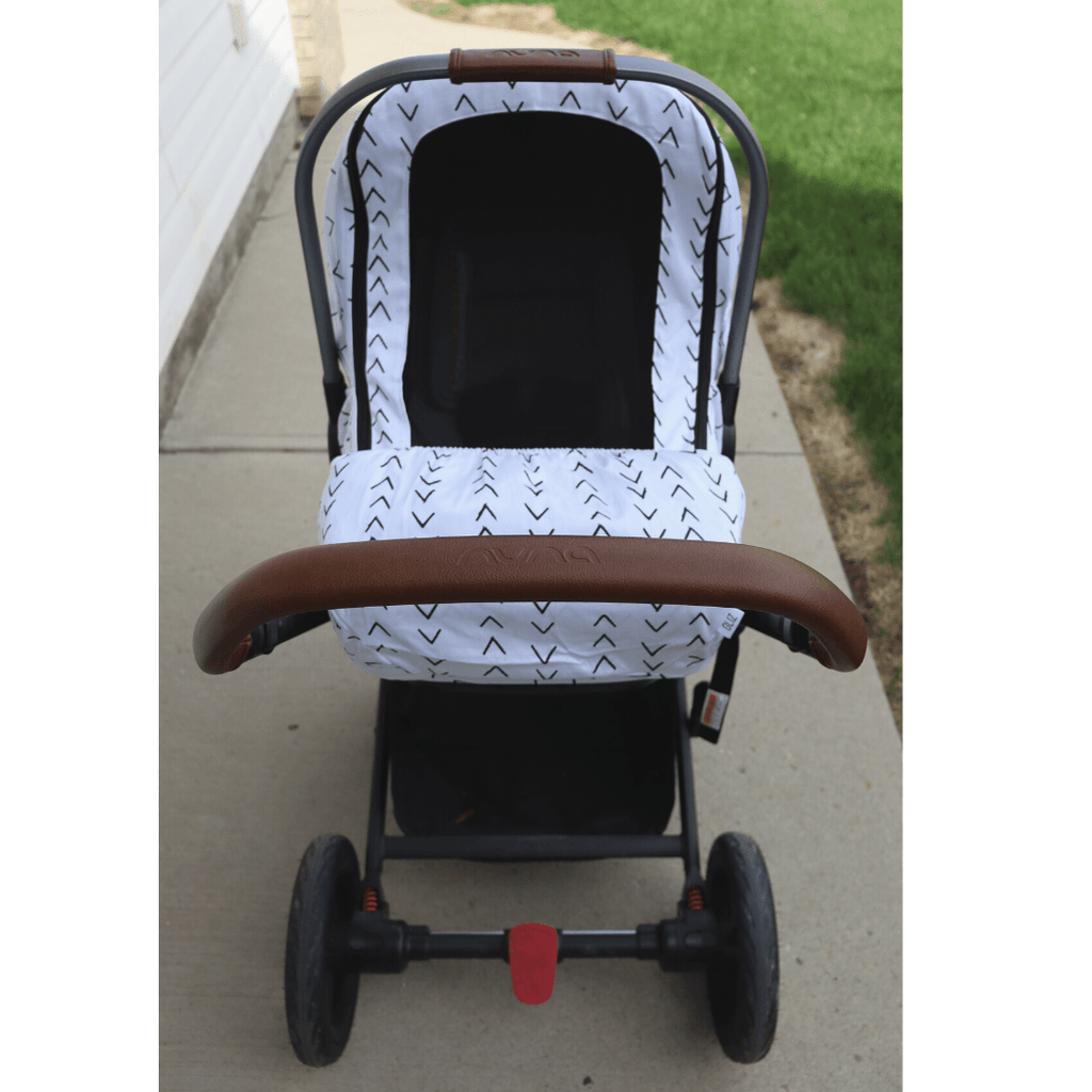 Summer - White & Black Arrow Stripe - Gliz Design