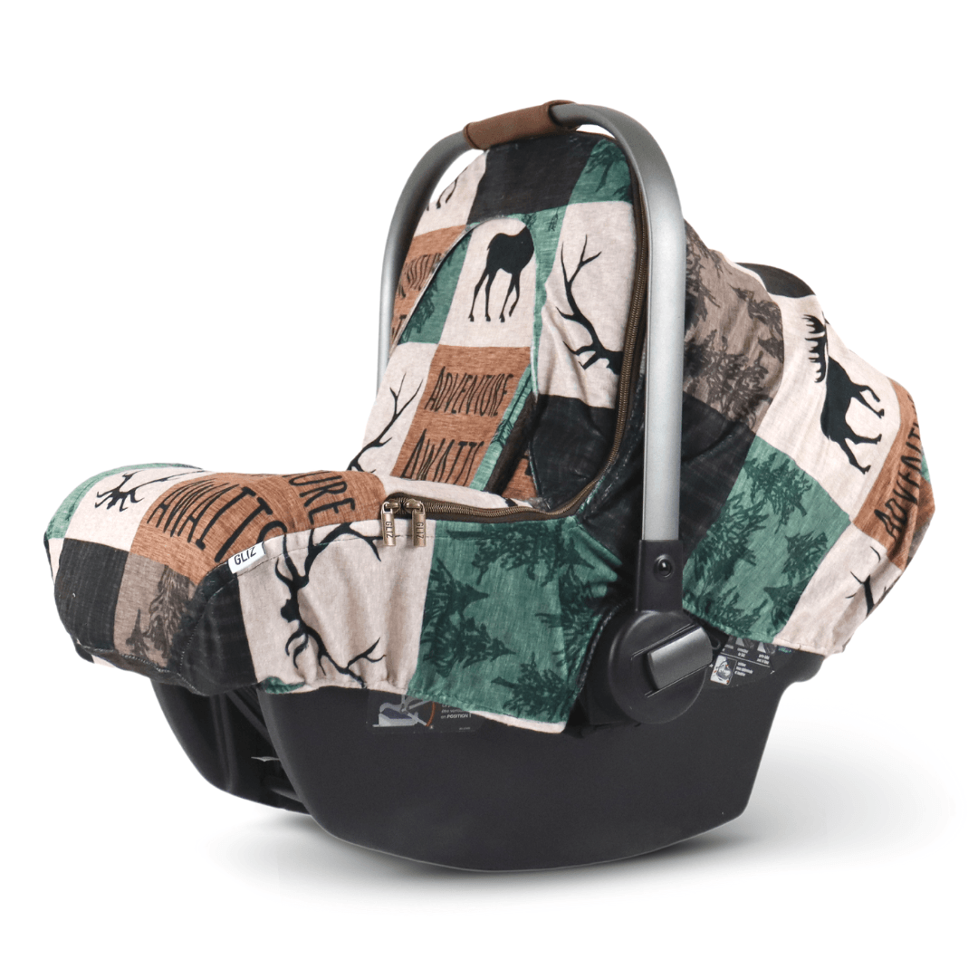 Gliz Design Baby Car Seat Winter Cover Adventure Awaits