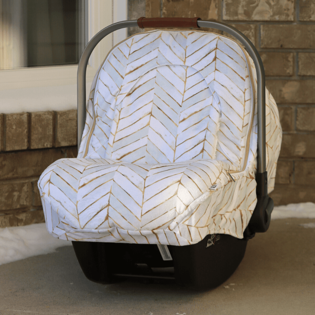 Winter - Chevron Painted White Gold - Gliz Design