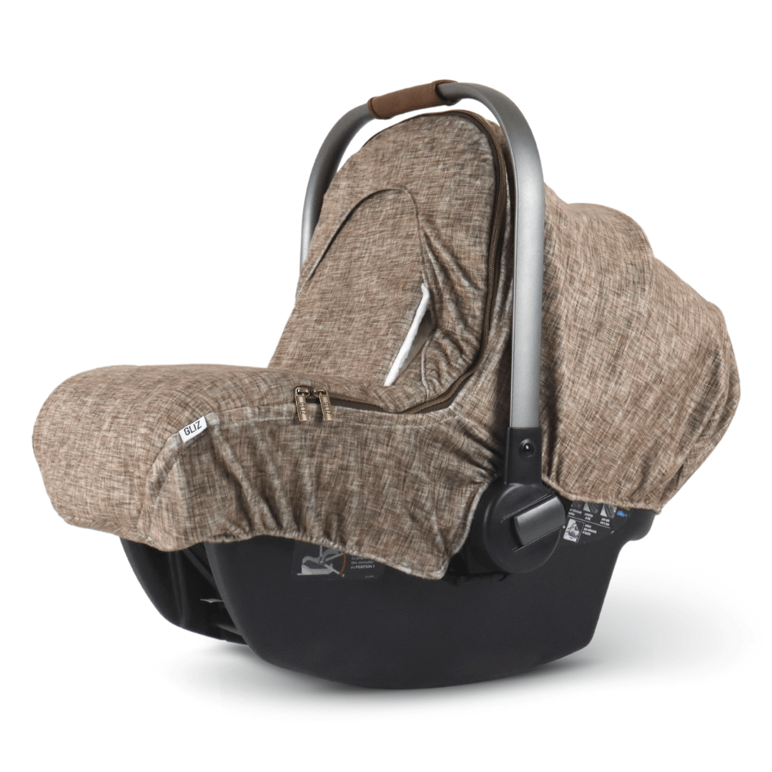 Gliz Design Winter Car Seat Cover Cocoa Brown