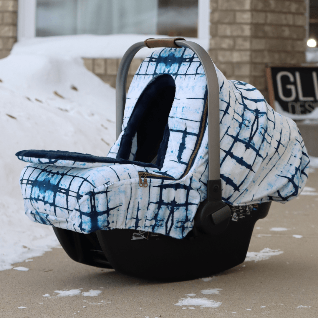 Winter - Faded Indigo Shibori - Gliz Design