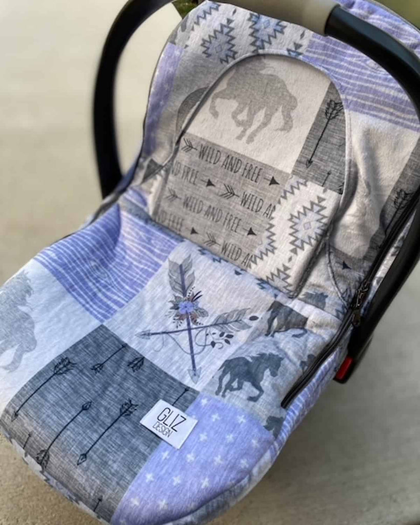 Winter - Horses Wild and Free (Purple) - Gliz Design