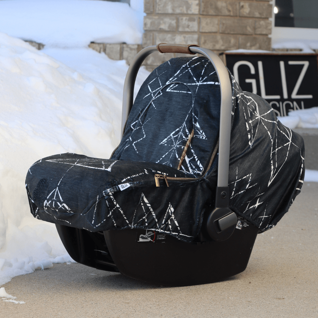 Winter - Mock Mudcloth Linen Dark - Gliz Design