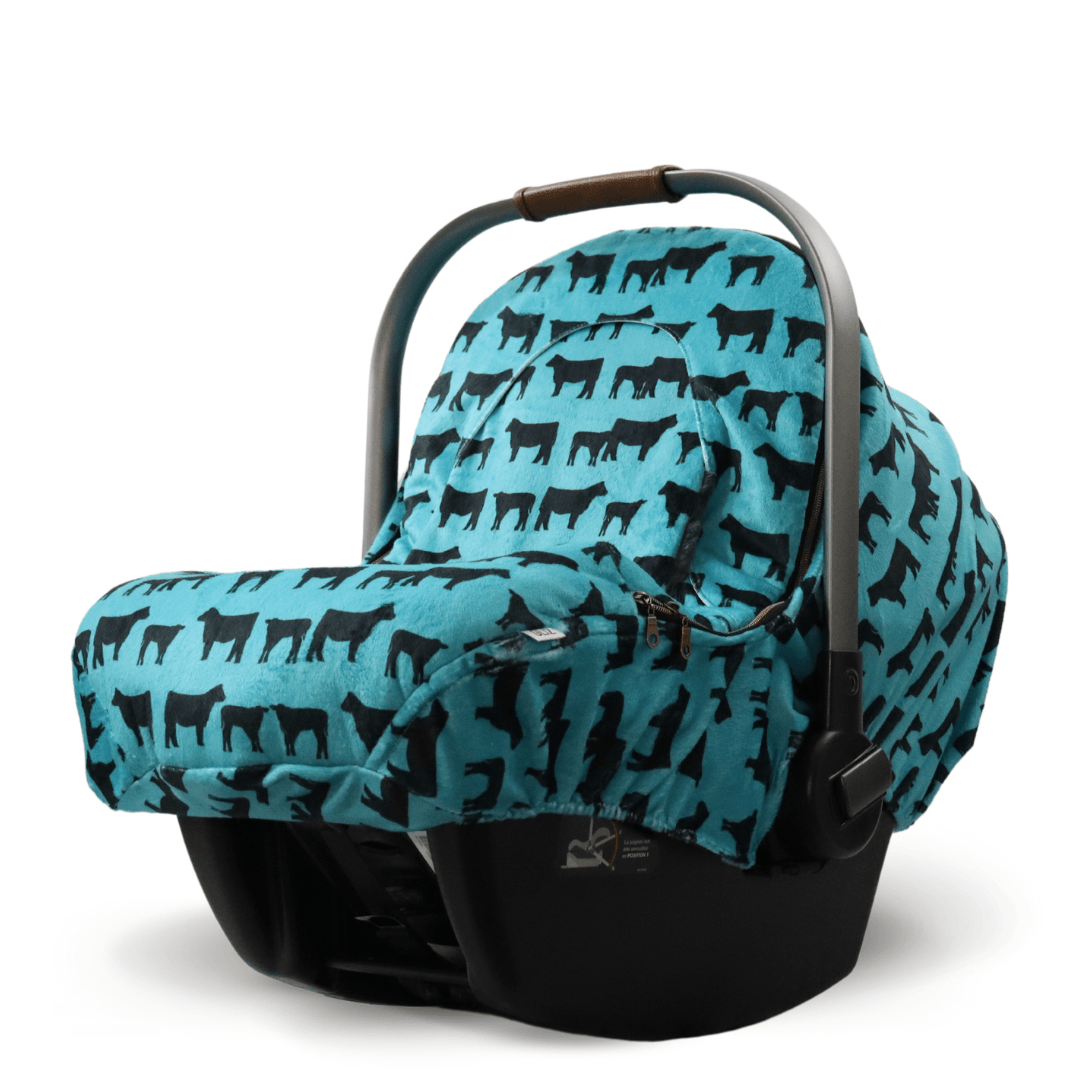 Winter - Teal Cows - Gliz Design